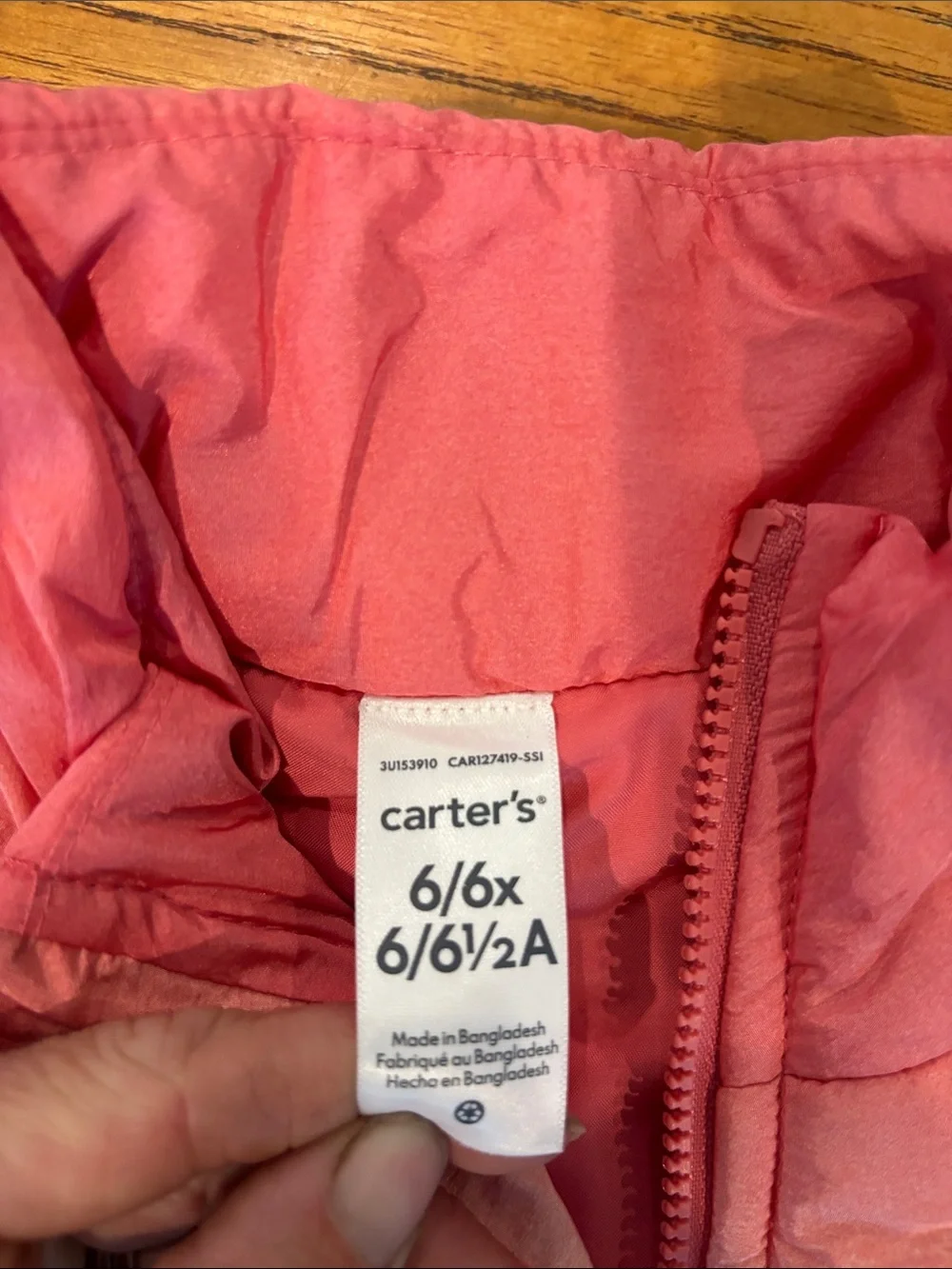 Carter's Quilted Ombre Puffer Vest - Pink to White